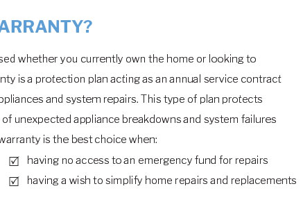 residential home warranty